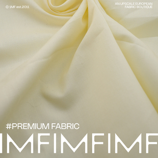 Z家 淡黄色棉质布料面料 连衣裙衬衫布料轻柔透气 幅宽110CM