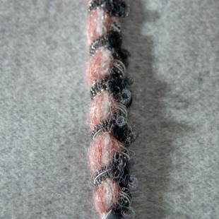 粉色黑边小香风镶边条辅料