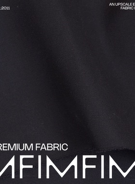 JIS  WO羊毛手工嘎巴甸深蓝色布 宽150CM 428G/M 意大利进口