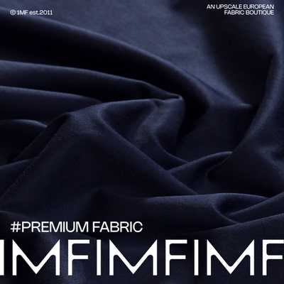 100%CO纯棉藏蓝色针织面料