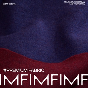 610G 意大利织造 宽150CM 布料 羊毛面料双面红蓝双色弹力服装