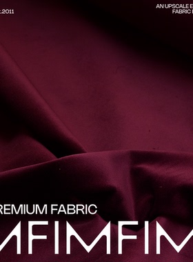 LP同批 杰尼 棉质面料安哥拉红斜向纹路绒面布料LM 幅宽140CM