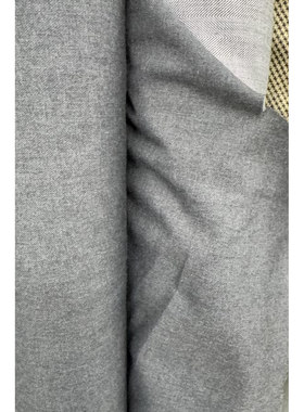 ZEG 深灰色羊毛交织布料夹克外套服装 面料 宽148厘米 意大利进口