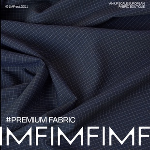 布料 服装 110支羊毛面料马赛克细格纹衬衫 幅宽145CM