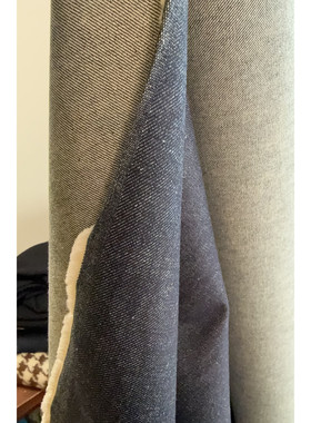 M家CO丹宁色重磅加厚斜纹原浆牛仔外套 宽160cm 550G/M意大利进口