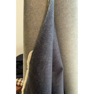 M意大利进口 550G M家CO丹宁色重磅加厚斜纹原浆牛仔外套 宽160cm