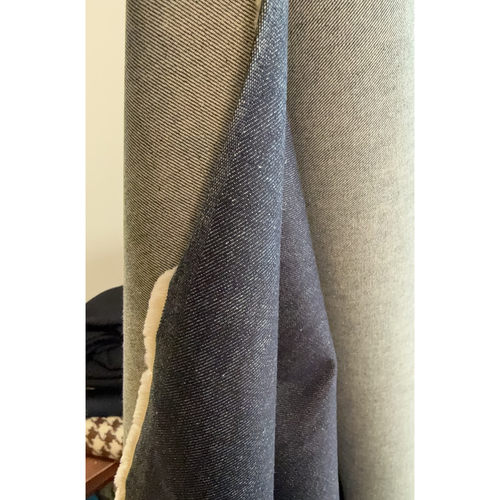 M家CO丹宁色重磅加厚斜纹原浆牛仔外套 宽160cm 550G/M意大利进口