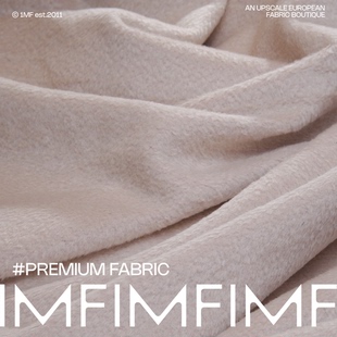 752G 阿尔巴卡羊驼面料纯色奶油驼色布料 宽150CM