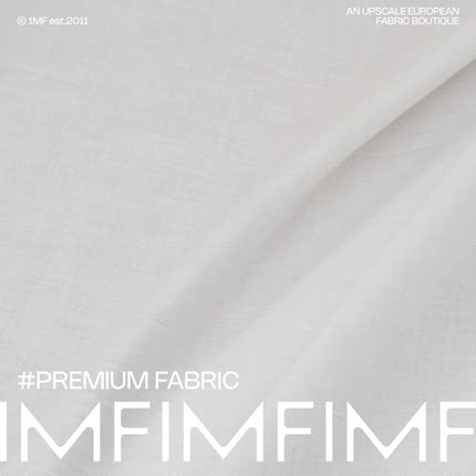 JIS面料 棉质面料蛋清色衬衫布 宽135CM 意大利进口 J03020 054A