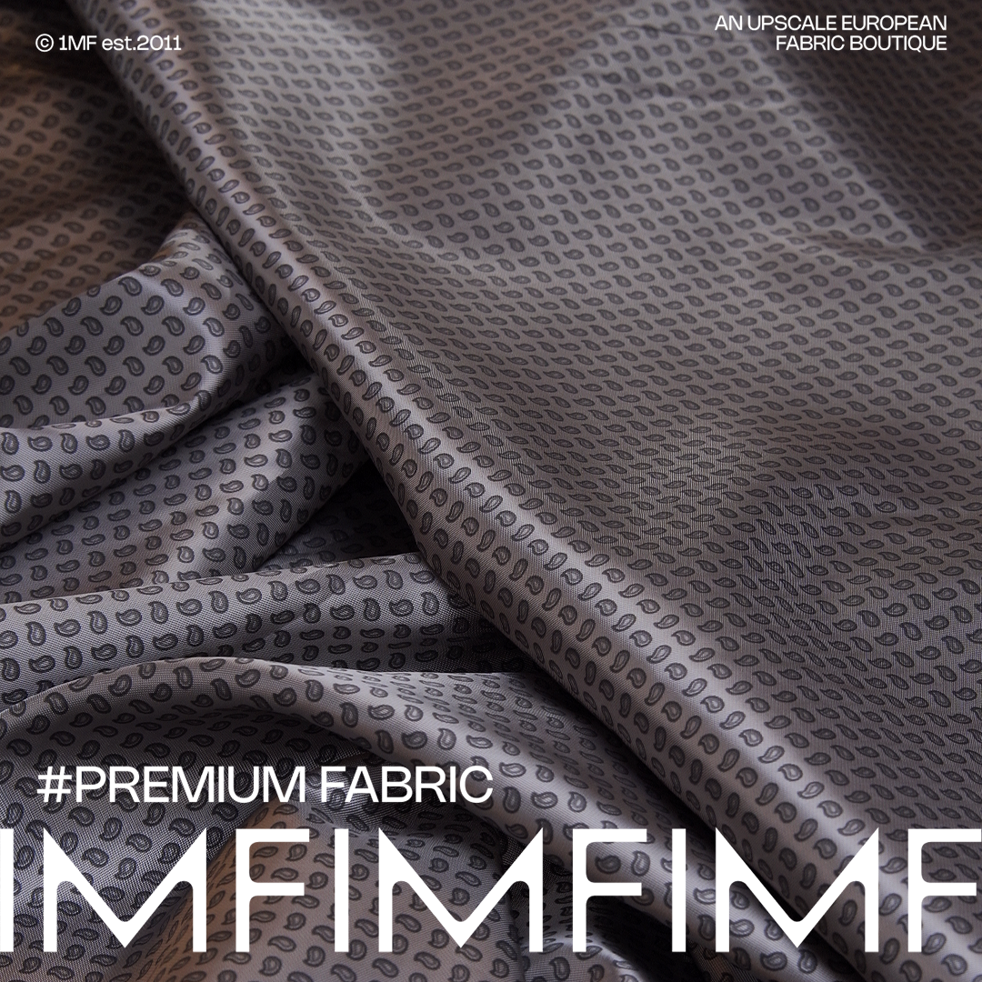 宾霸内衬小腰果花印花FAN静电布