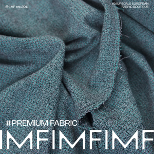 L.R1CCERI意大利进口蜡笔蓝麻纱小香肌理布料门幅145cm