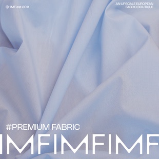 宽145CM意大利直邮 轻柔布料 ARM .CO棉质布料浅蓝色连衣裙衬衫