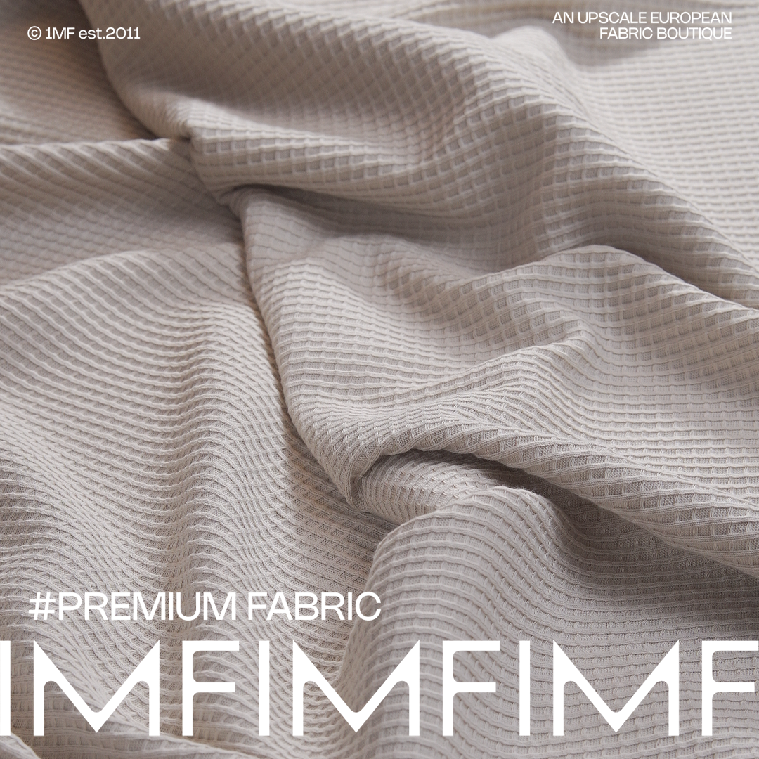 100%CO纯棉针织面料奶茶杏色