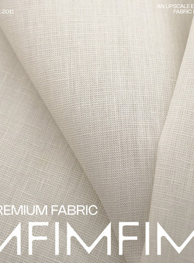 纯白色亚麻+金属丝面料布料 幅宽110CM 意大利进口