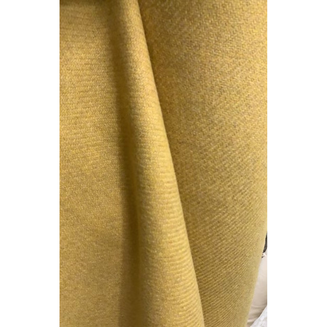 G&CC  羊毛斜纹黄色外套大衣面料 宽155CM 意大利直邮进口