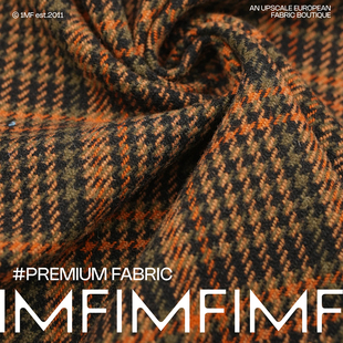 纹夹克西装 焦糖棕哈里斯风格 幅150cm克480g 90%WV10PA橄榄绿 G&CC