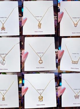 义乌市兜兜饰品厂轻奢钛钢不掉色饰品项链女百搭高级感小众设计吊