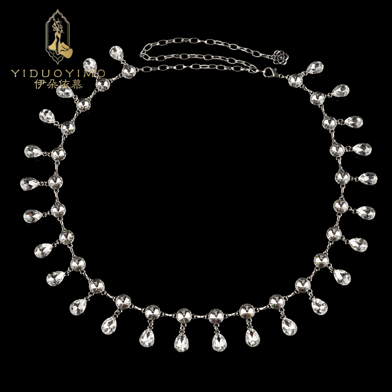 伊朵依慕水滴钻肚皮舞腰链