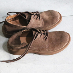 如若无物感！柔软透气无内里设计！可踩后跟！磨砂牛皮休闲鞋皮鞋