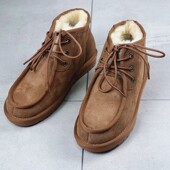 46码 巨厚保暖 休闲鞋 大码 小贝加厚羊皮毛一体雪地靴 羊毛棉鞋