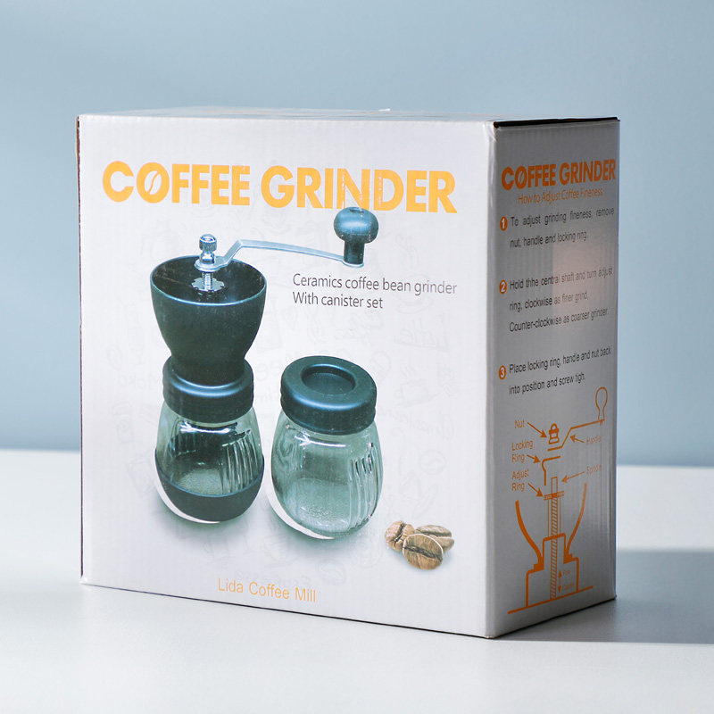 手磨咖啡磨豆机咖啡豆研磨机家用手动研磨器手摇小型便携手冲器具