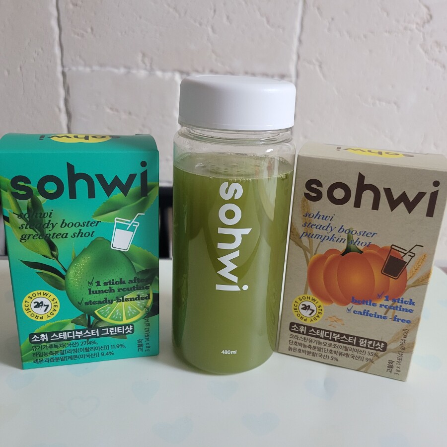 韩国idol水Sohwi南瓜饮绿茶饮代替咖啡V线条去水肿排钠排毒孕产妇