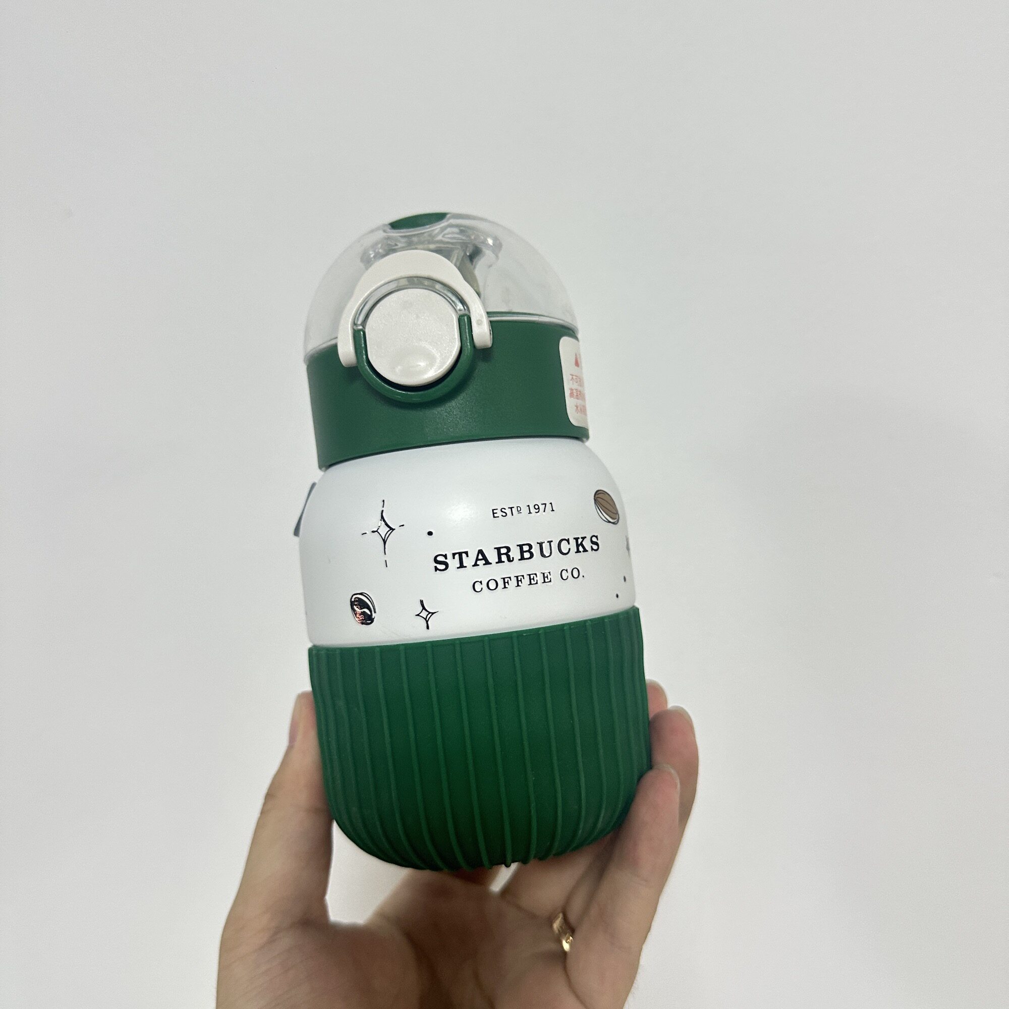 星巴克杯子#024 【瑕疵特价】375ml环保主题不锈钢吸管杯