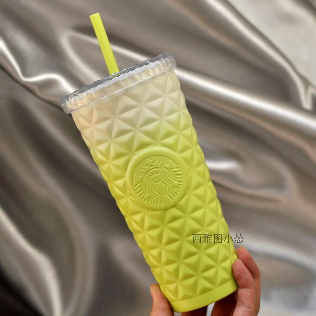 吸管杯星巴克杯子夏日海边