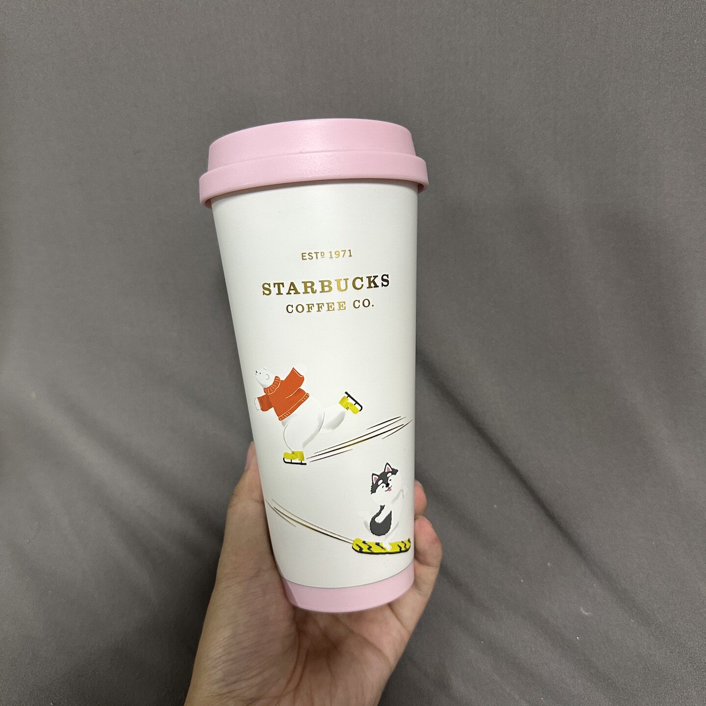 星巴克500ml不锈钢保温杯带套