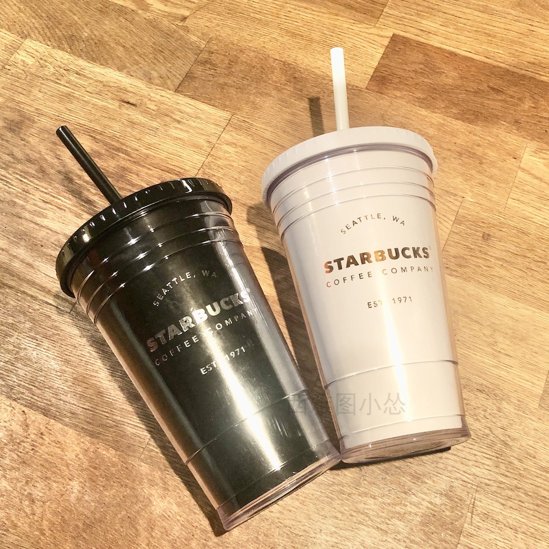 星巴克夏日塑料简约1971吸管杯