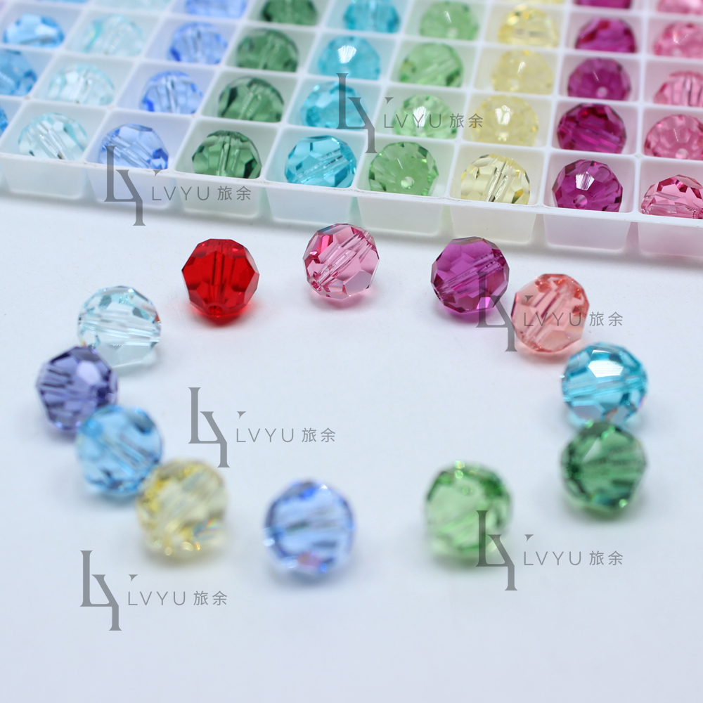 施家人造水晶球形珠DIY材料