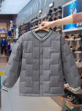 新款中大儿童羽绒丝服内胆秋冬季校服内穿轻薄透气保暖男女童外套