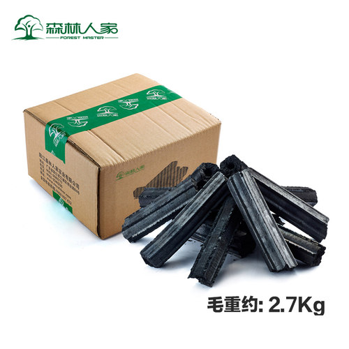 烧烤炭木炭无烟烧烤炭耐烧环保易燃果木炭家用烤火取暖竹炭机制碳