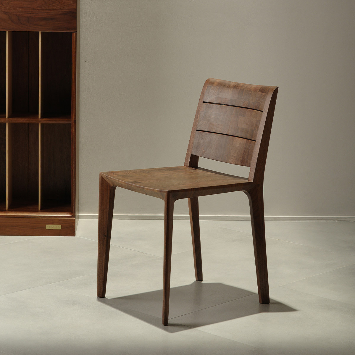 逸刻|升椅 黑胡桃樱桃实木椅北欧意大利原创设计木蜡油