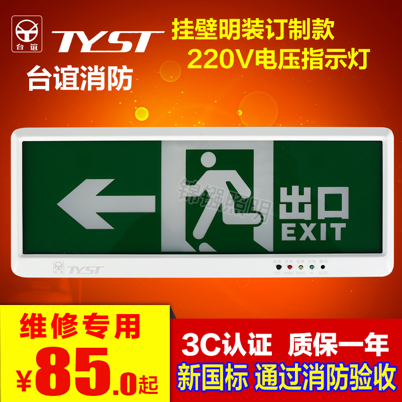 台谊挂壁式疏散指示灯安全出口灯