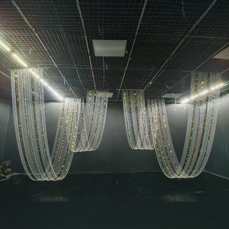新款婚庆道具珠帘亮片波浪挂件水波帘婚礼堂背景行云流水吊顶装饰,节庆用品/礼品,吊顶纱幔,淘宝优惠券,粉丝福利购,淘宝优惠卷