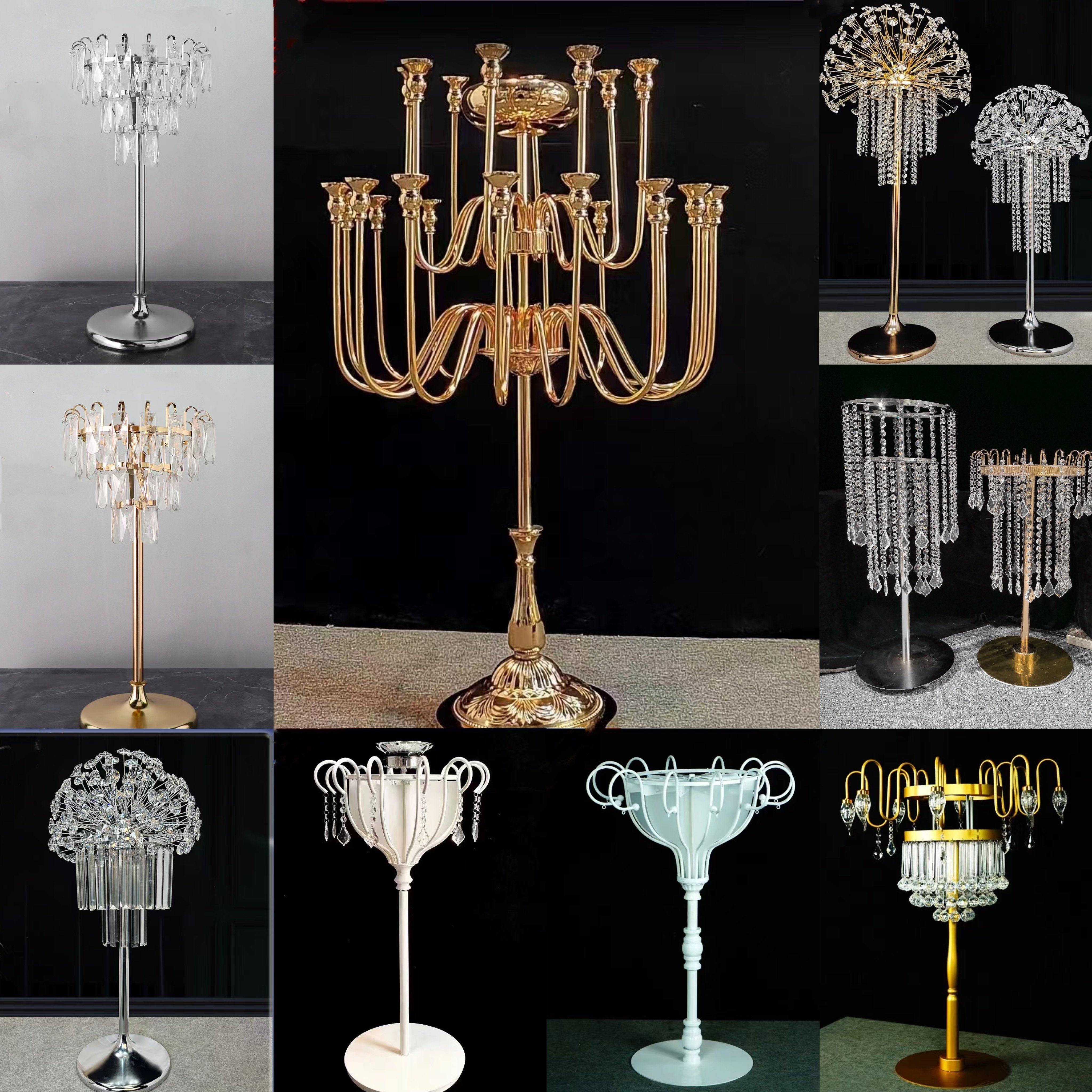 婚庆桌花器烛台铁艺架子摆件