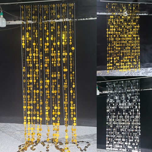 婚庆道具亮片挂件吊顶装饰布置