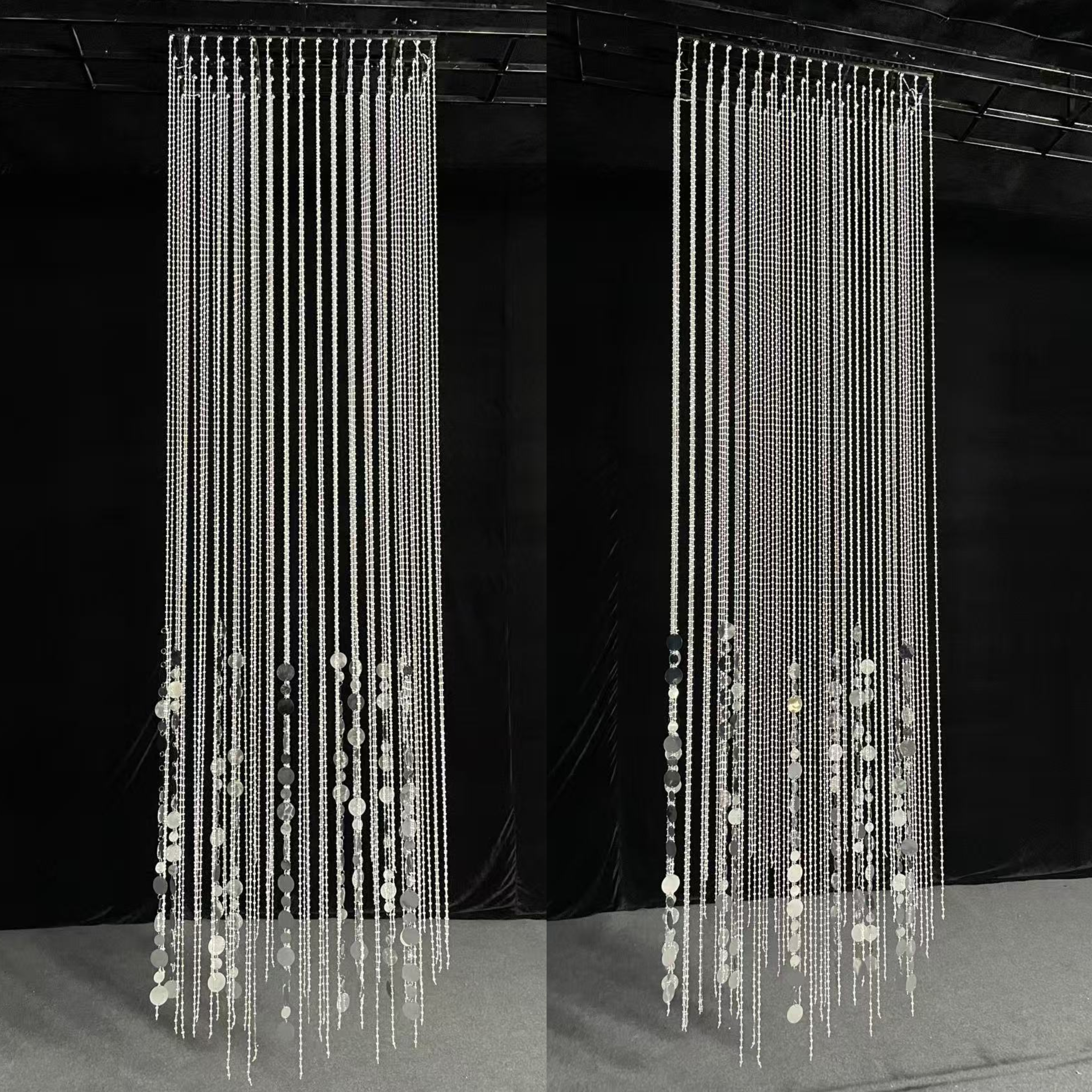 婚庆道具珠帘成品亮片挂件吊顶