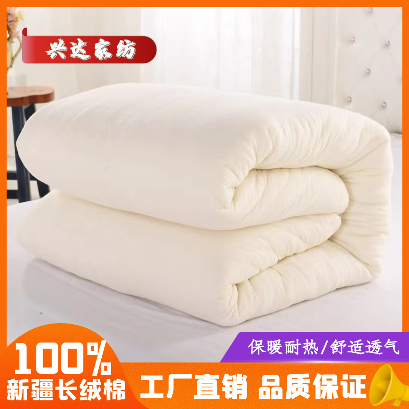 新疆棉花被棉被垫被棉絮被芯纯棉花被子棉胎被芯冬被长绒棉一级褥,床上用品,棉花被,淘宝优惠券,粉丝福利购,淘宝优惠卷
