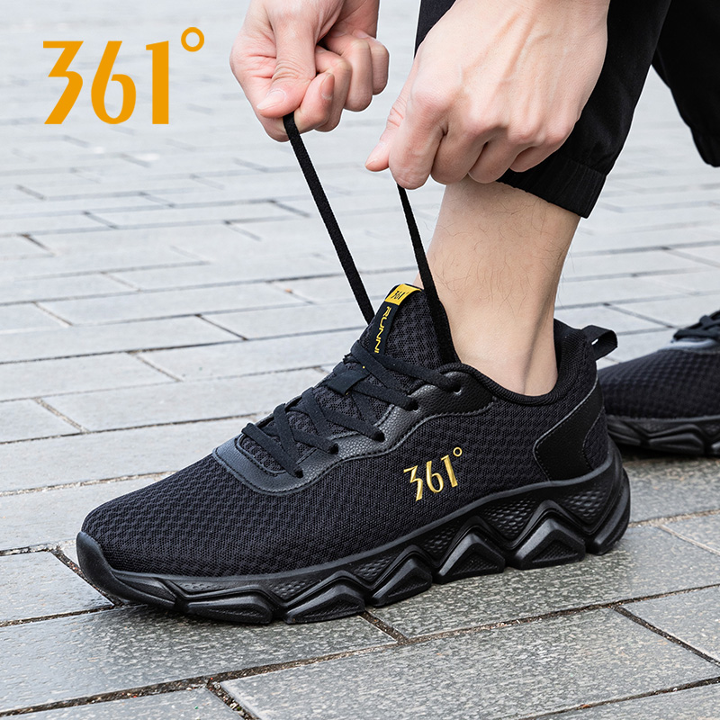 361跑步鞋男透气网面休闲老爹鞋