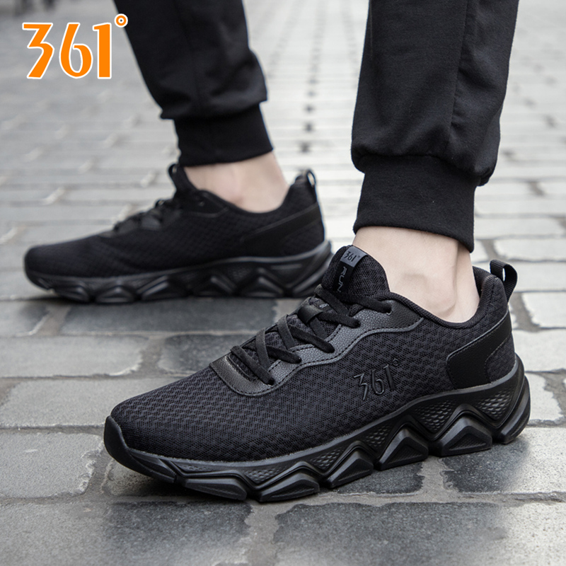 361跑步鞋男透气网面休闲老爹鞋