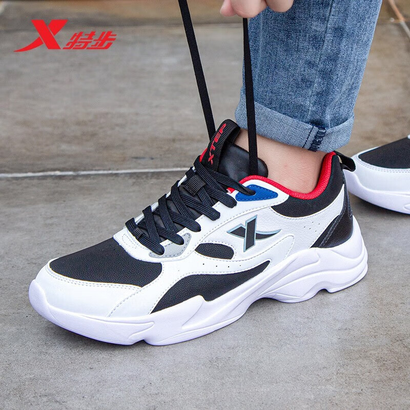 特步男鞋新款休闲运动鞋