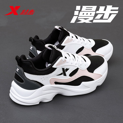 特步运动鞋女鞋轻便休闲