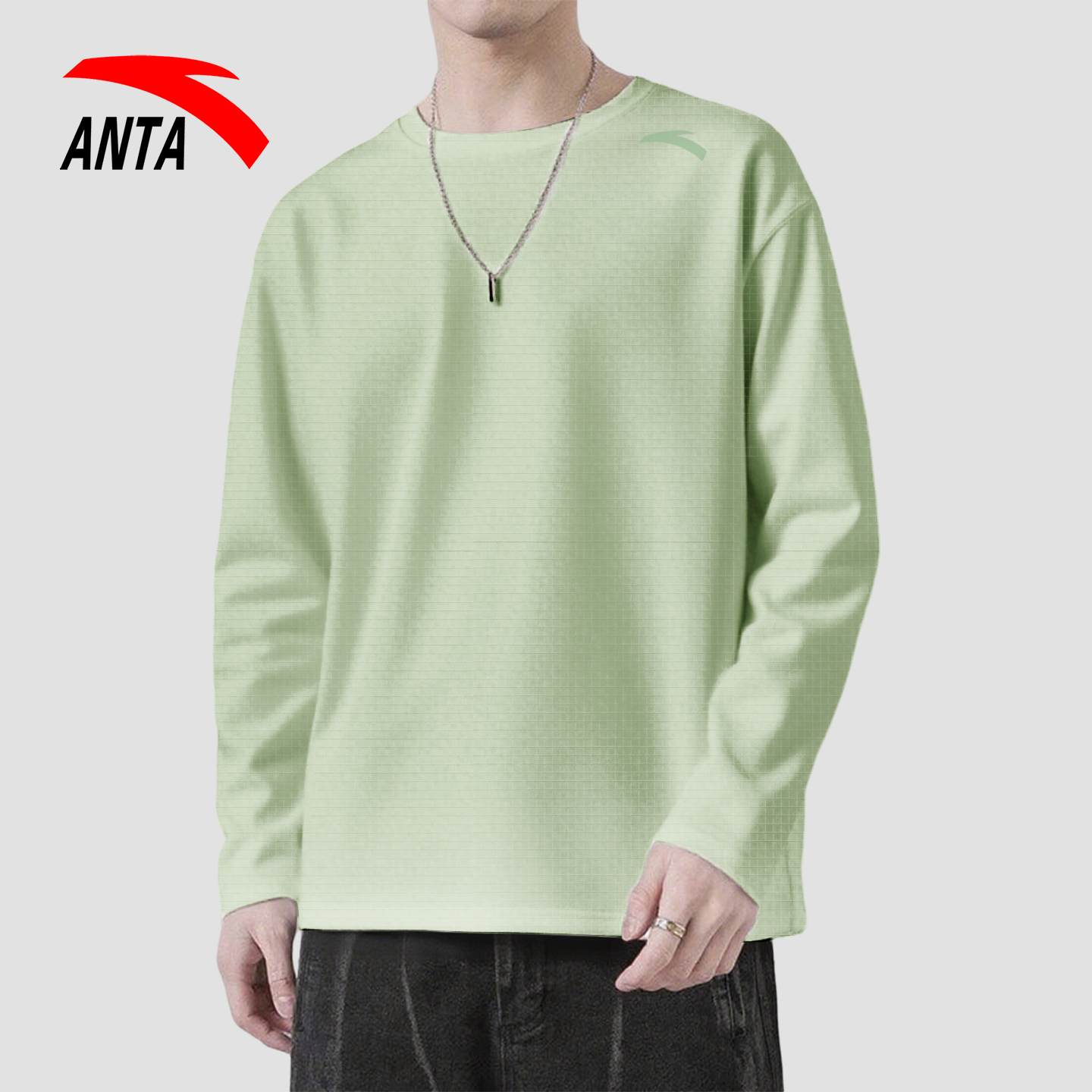 安踏2025秋季新款运动长袖T恤