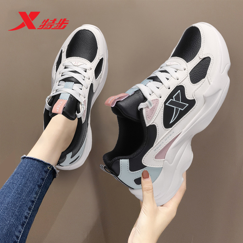 特步运动鞋女鞋轻便休闲