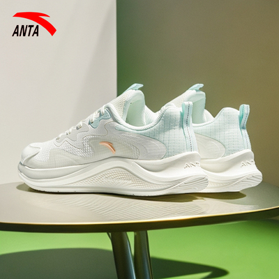 安踏漫步女鞋跑步鞋2025冬季新款皮面防水休闲鞋官方旗舰运动鞋女