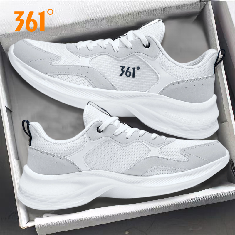 361跑步鞋男透气网面休闲老爹鞋