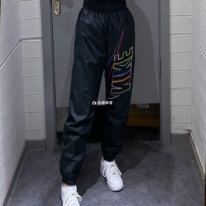 耐克Nike 男子彩标时尚休闲宽松舒适收口梭织运动长裤 DX0622-010