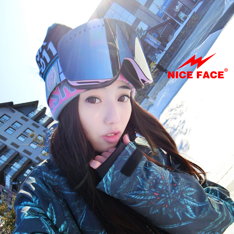 大视野双层防雾滑雪眼镜